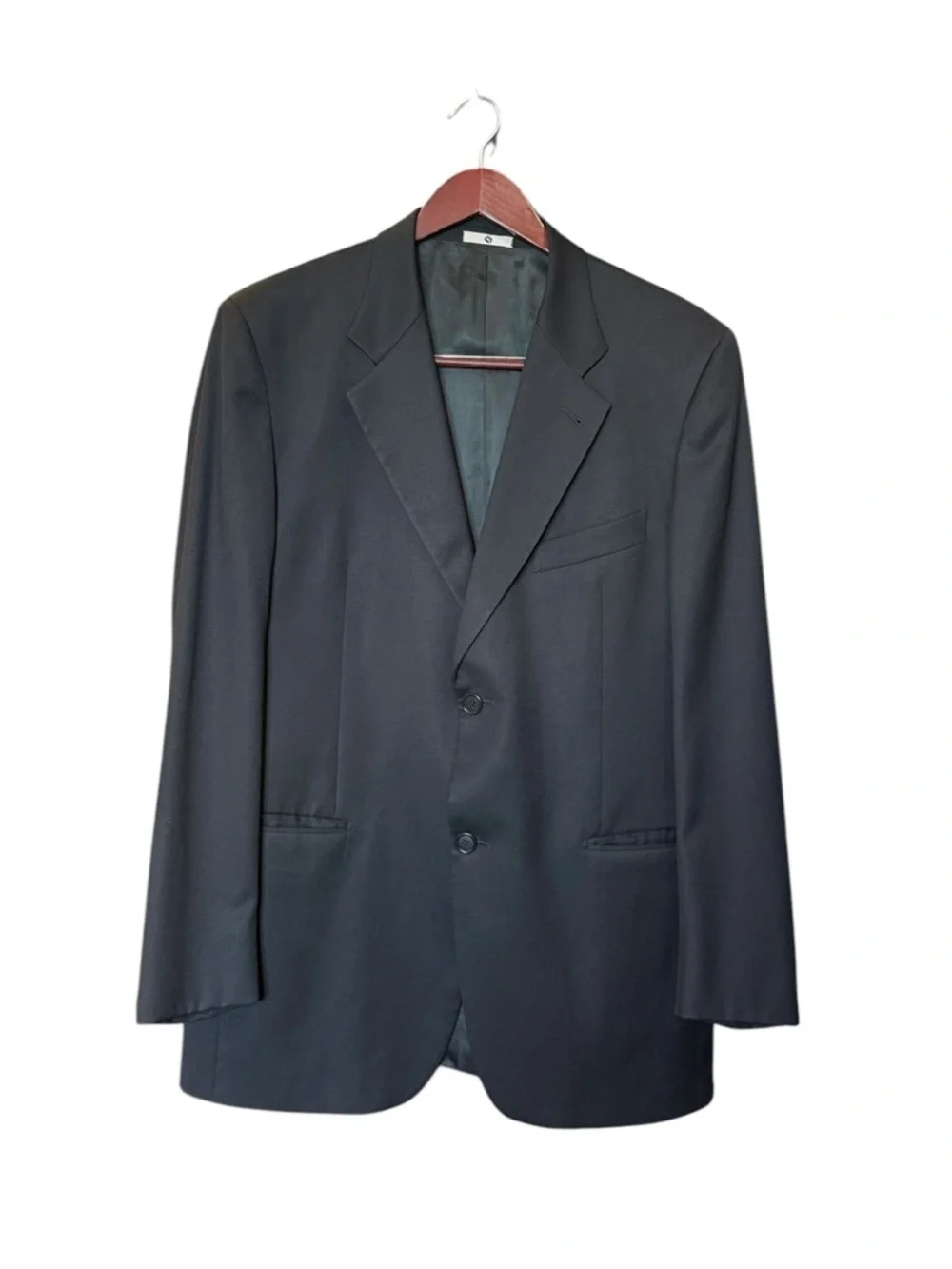 Italian Sidi Collection Blazer Loro Piana Super 120’s Wool 52R Charcoal Blac
